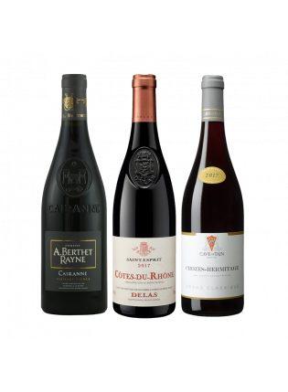 Coffret 3 vins de la vallée du Rhône