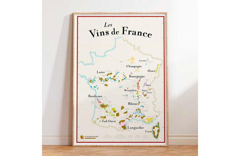 Carte des Vins de France à...