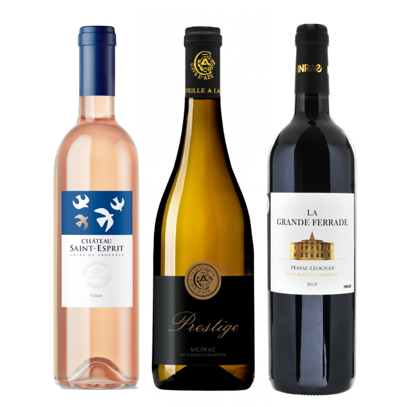 Coffret 3 vins pour offrir