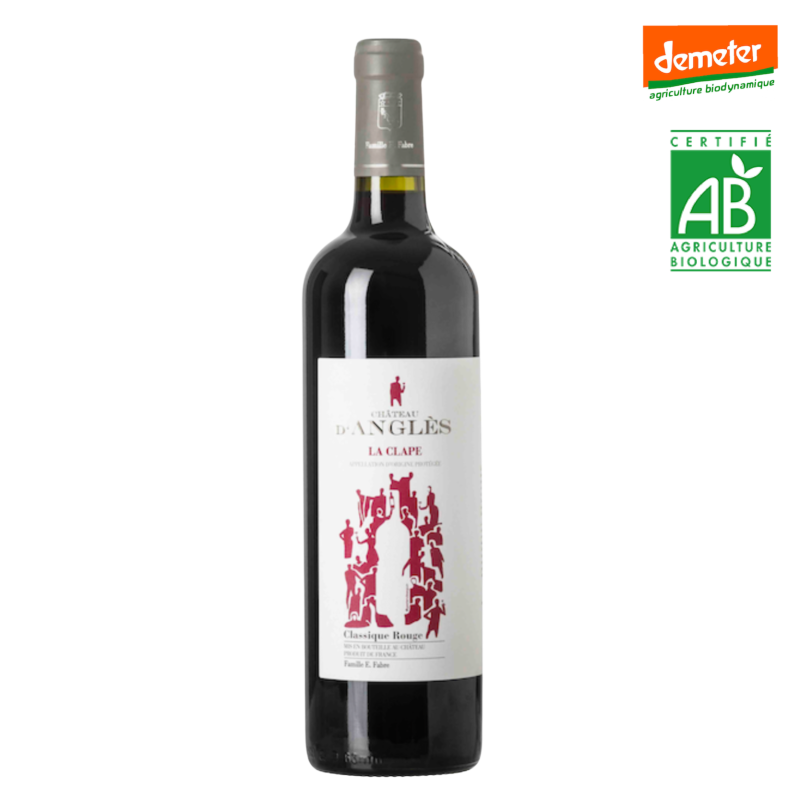 VIN LA CLAPE ROUGE CHATEAU D'ANGLÈS 2023